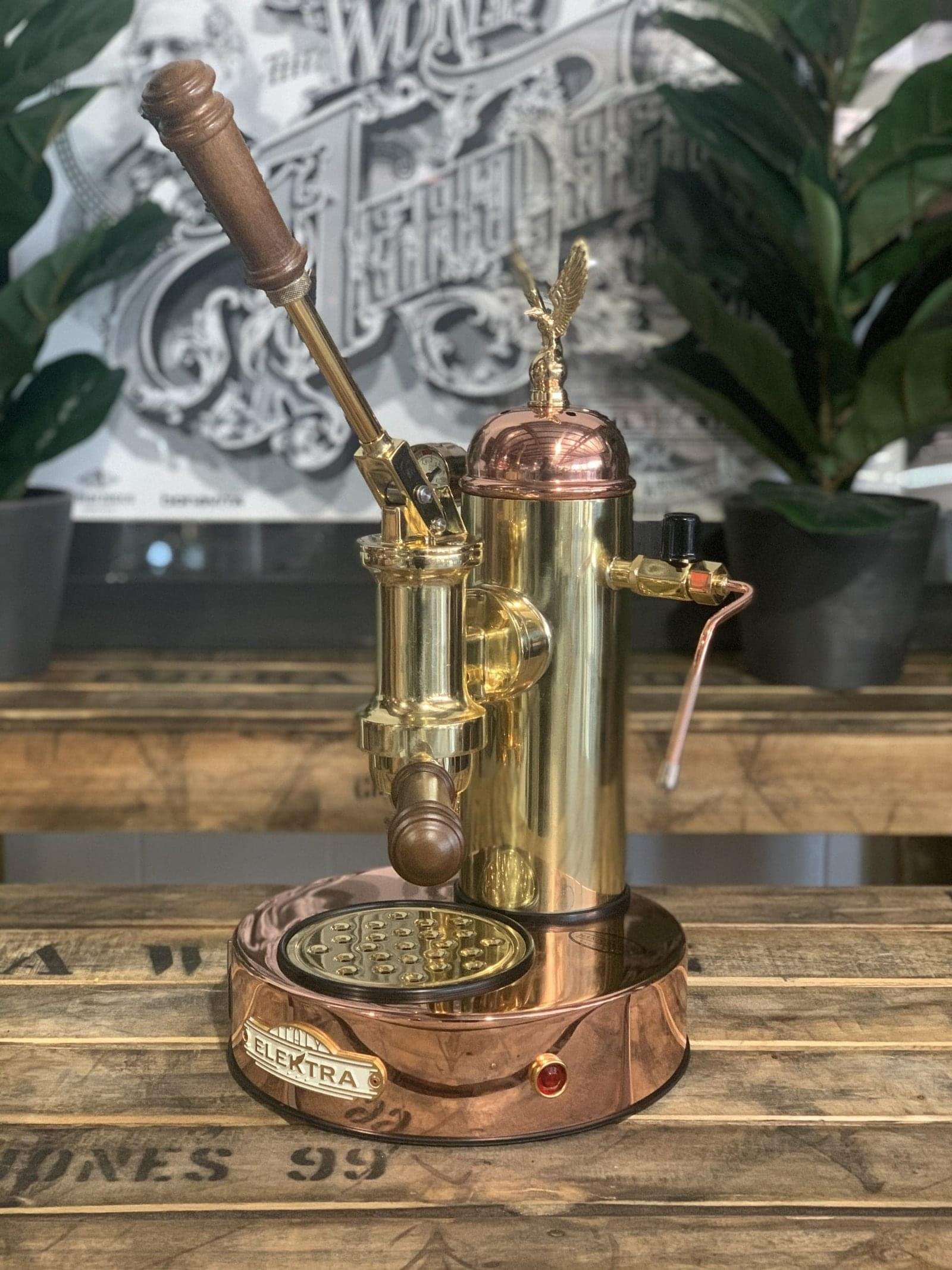 Elektra Micro Casa Leva 1 Group Coffee Machine Bronze & Gold - New